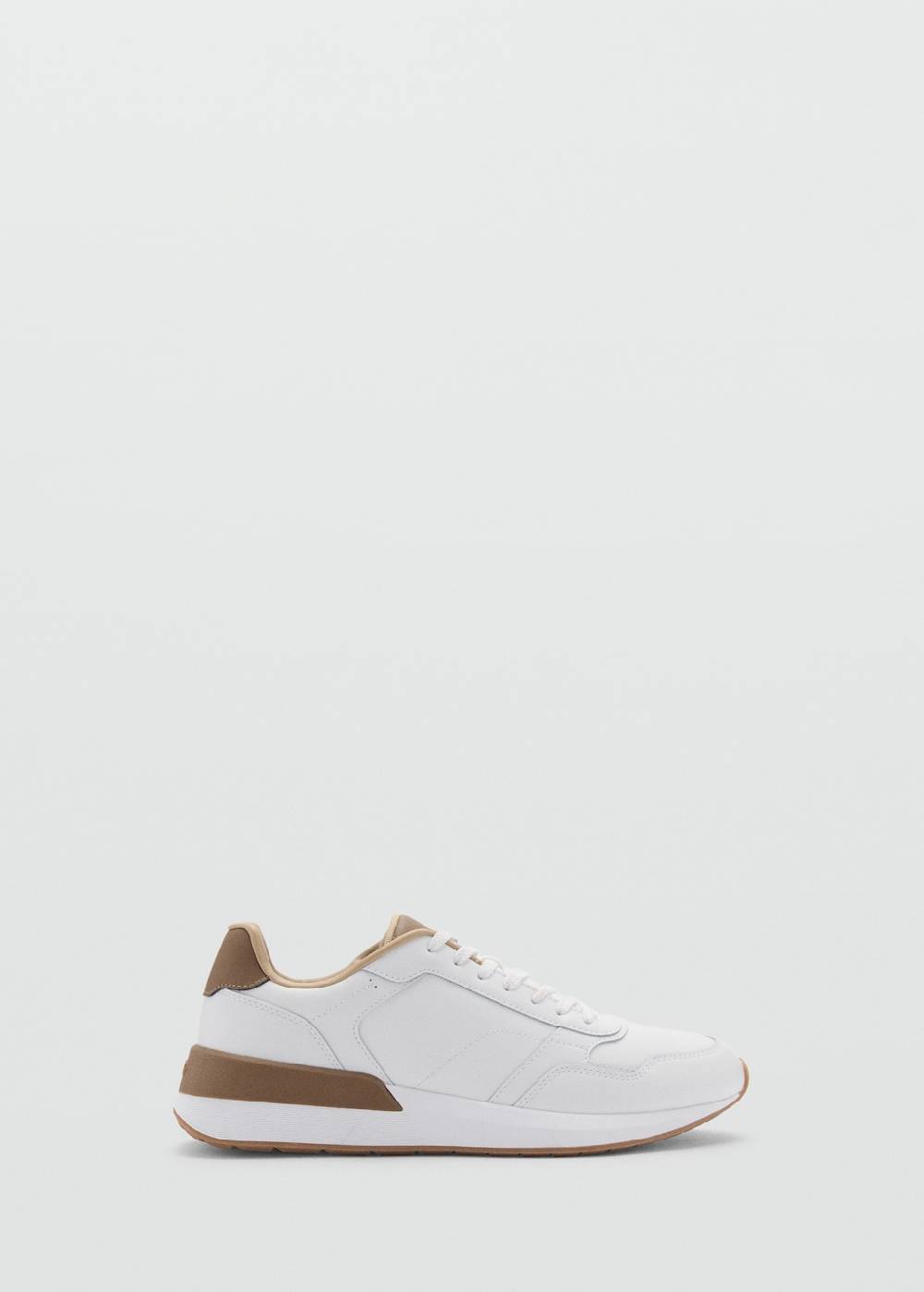Mango Sneakers mit kontrastierenden Lederdetails im Angebot