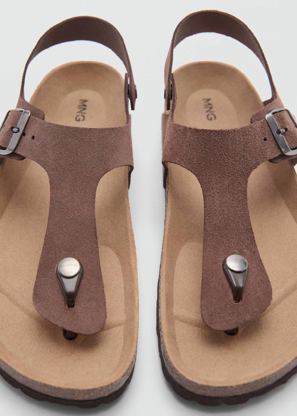 Mango Riemensandalen aus Leder Günstiger Verkauf