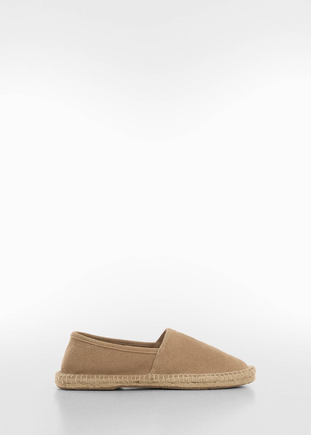 Mango Espadrille aus Rauleder und Jute Fabrikverkauf
