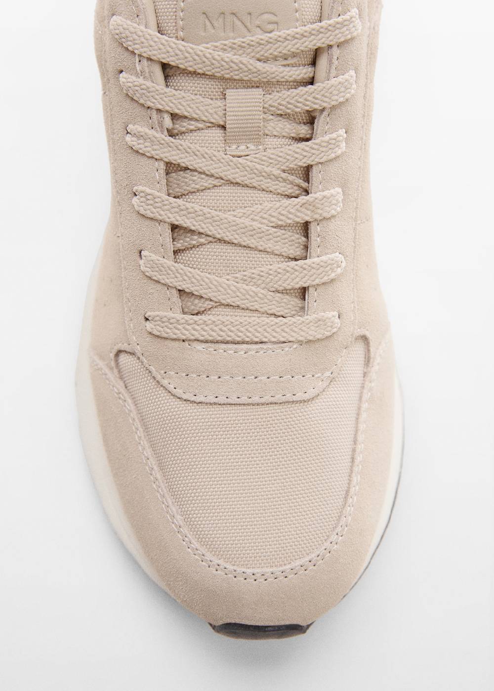 Mango Sneakers mit kontrastierenden Lederdetails Blitzverkäufe