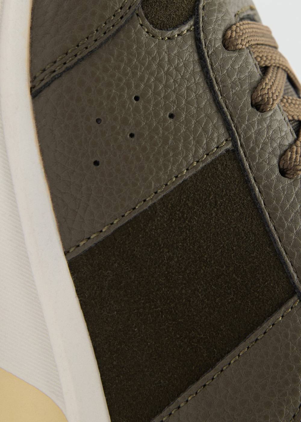 Mango Sneakers mit kontrastierenden Lederdetails Kostenloser Versand