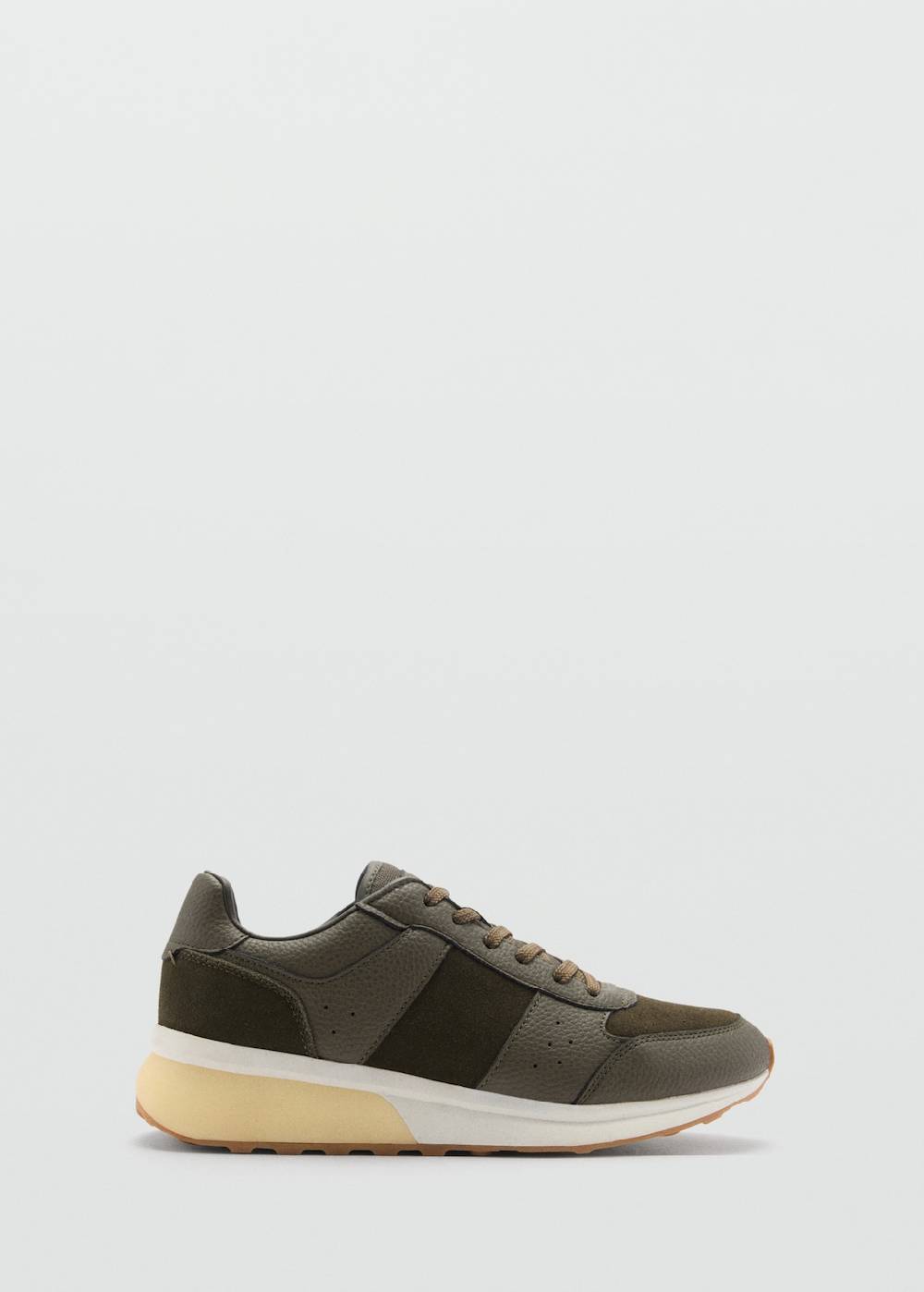 Mango Sneakers mit kontrastierenden Lederdetails Kostenloser Versand