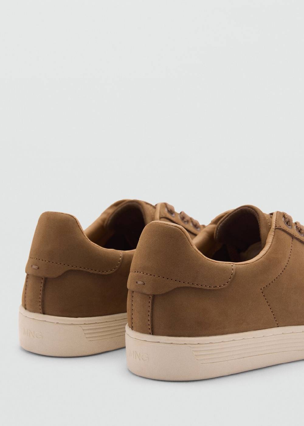 Mango Wildleder-Sneaker mit Schnürsenkeln Rabatt