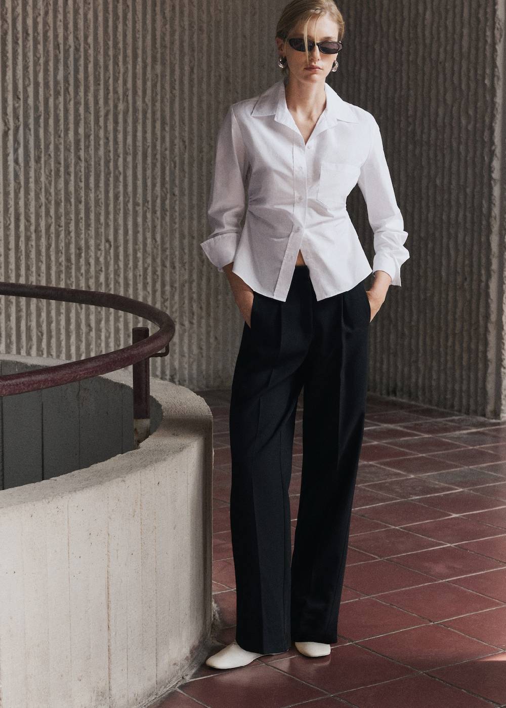Mango Gerade Bundfaltenhose Flash Sale