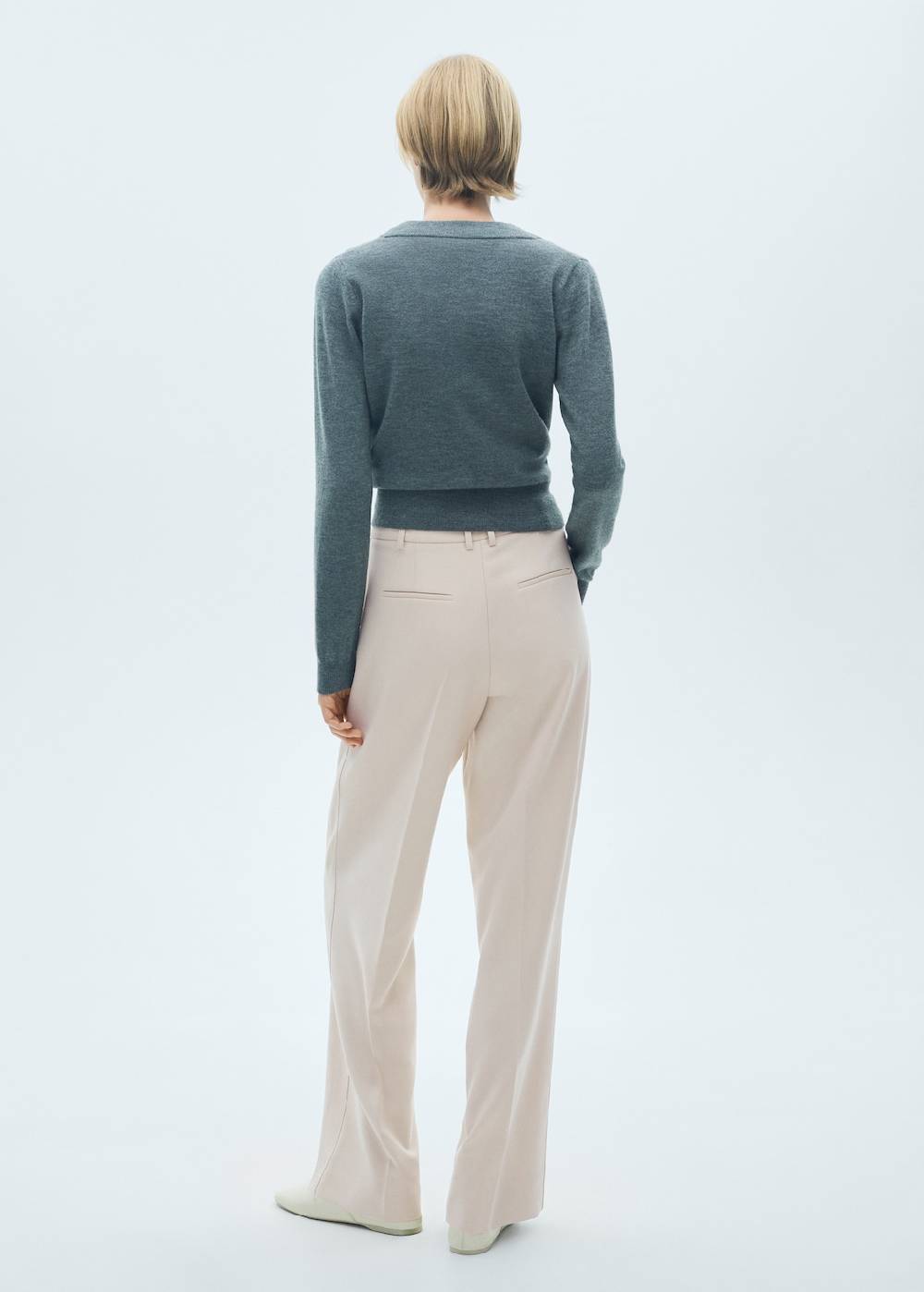 Mango Gerade Bundfaltenhose Begrenztes Angebot
