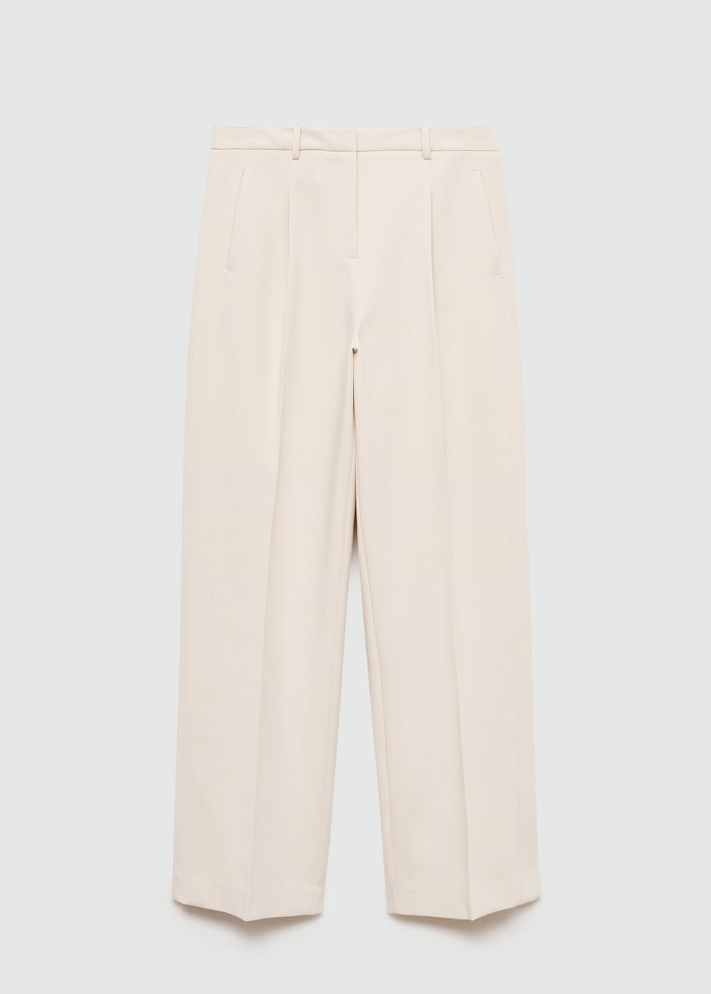 Mango Gerade Bundfaltenhose Begrenztes Angebot