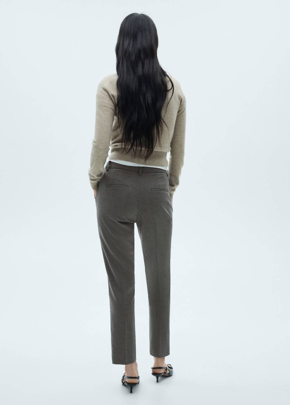 Mango Skinny Hose mit mittelhohem Bund Preisnachlass