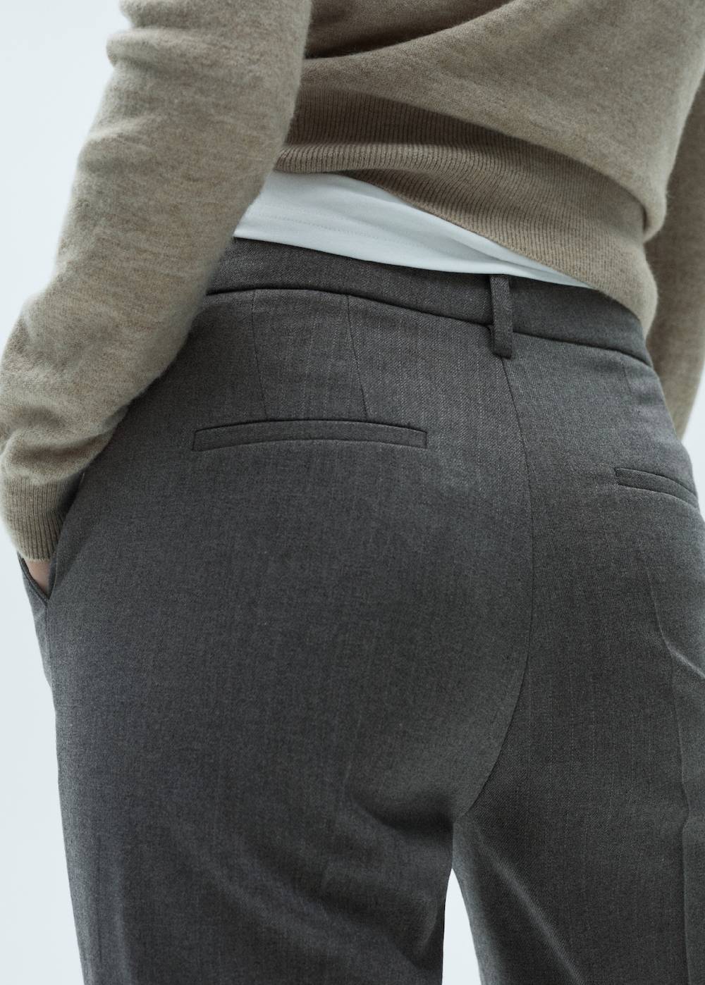 Mango Skinny Hose mit mittelhohem Bund Preisnachlass