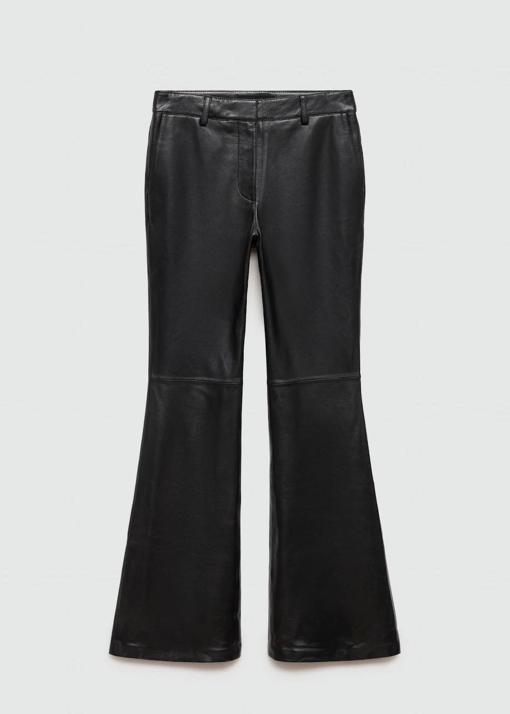 Mango Flared Hose aus Leder Cyber Monday