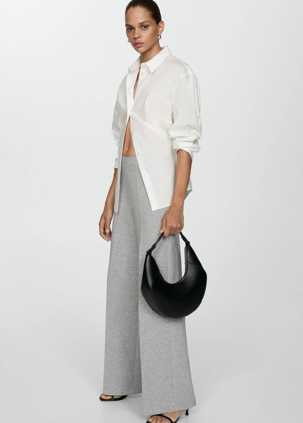 Mango Wideleg-Hose mit hohem Bund Jubiläumsangebot