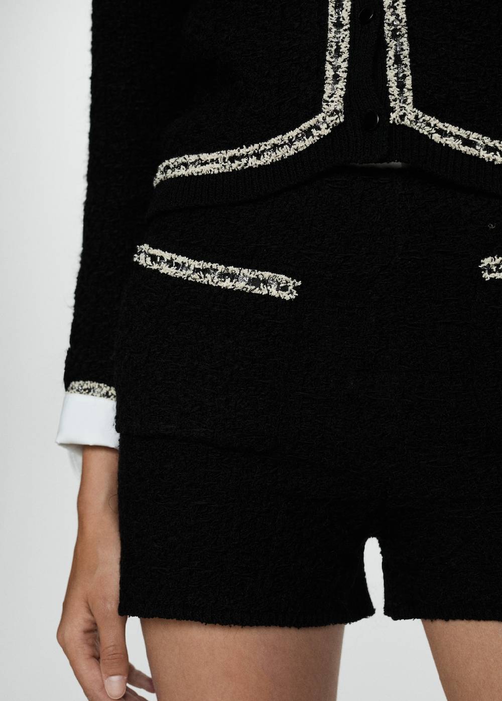 Mango Tweed-Shorts mit Taschen Zeitlich begrenztes Angebot