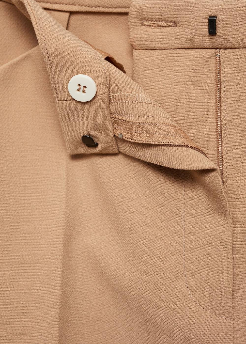 Mango Wideleg-Bundfaltenhose Sonderangebote