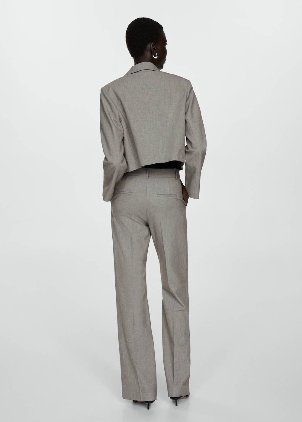 Mango Ausgestellte Hose mit hohem Bund Neueste Stile