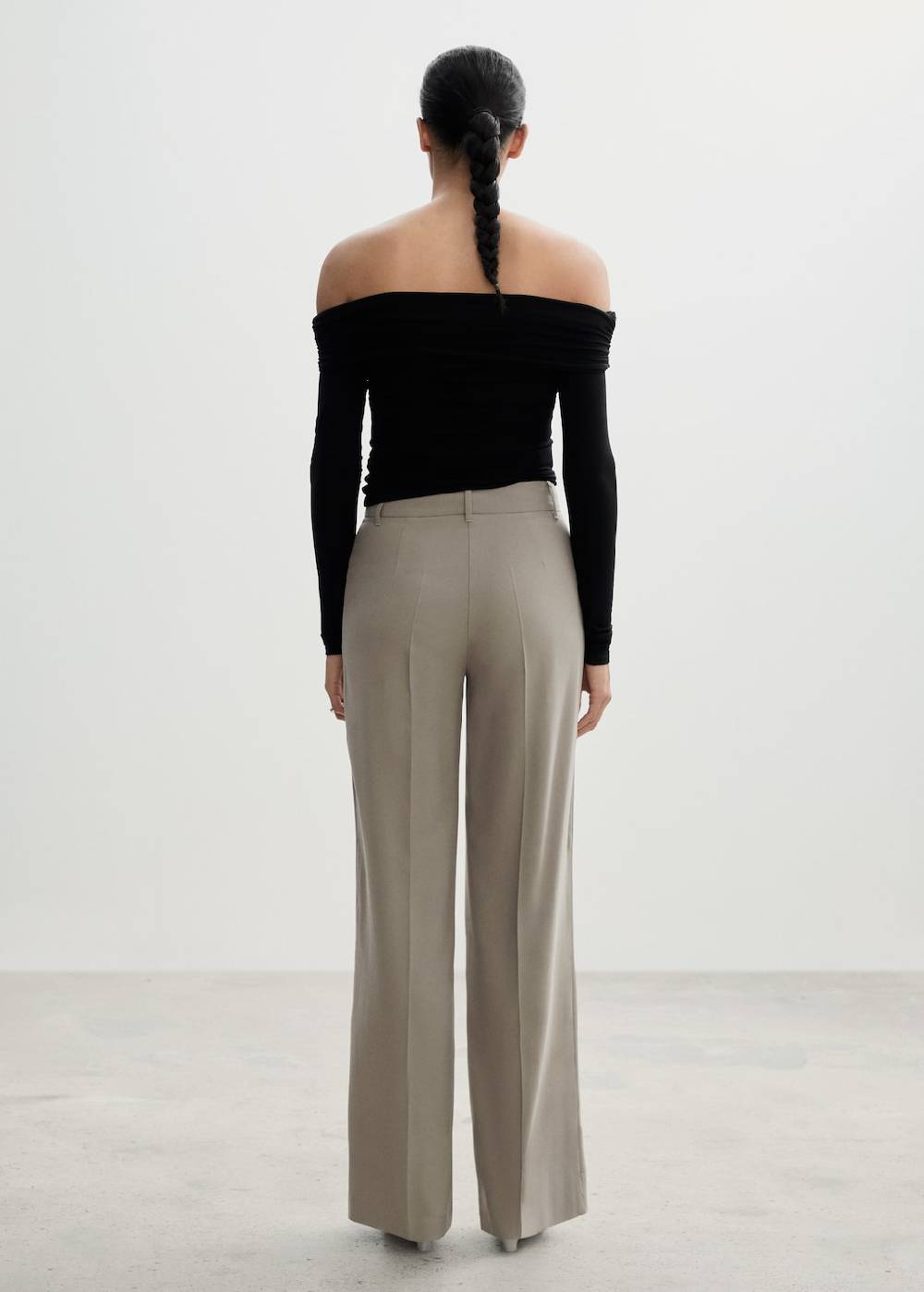 Mango Wideleg-Bundfaltenhose Letzte 2 Tage