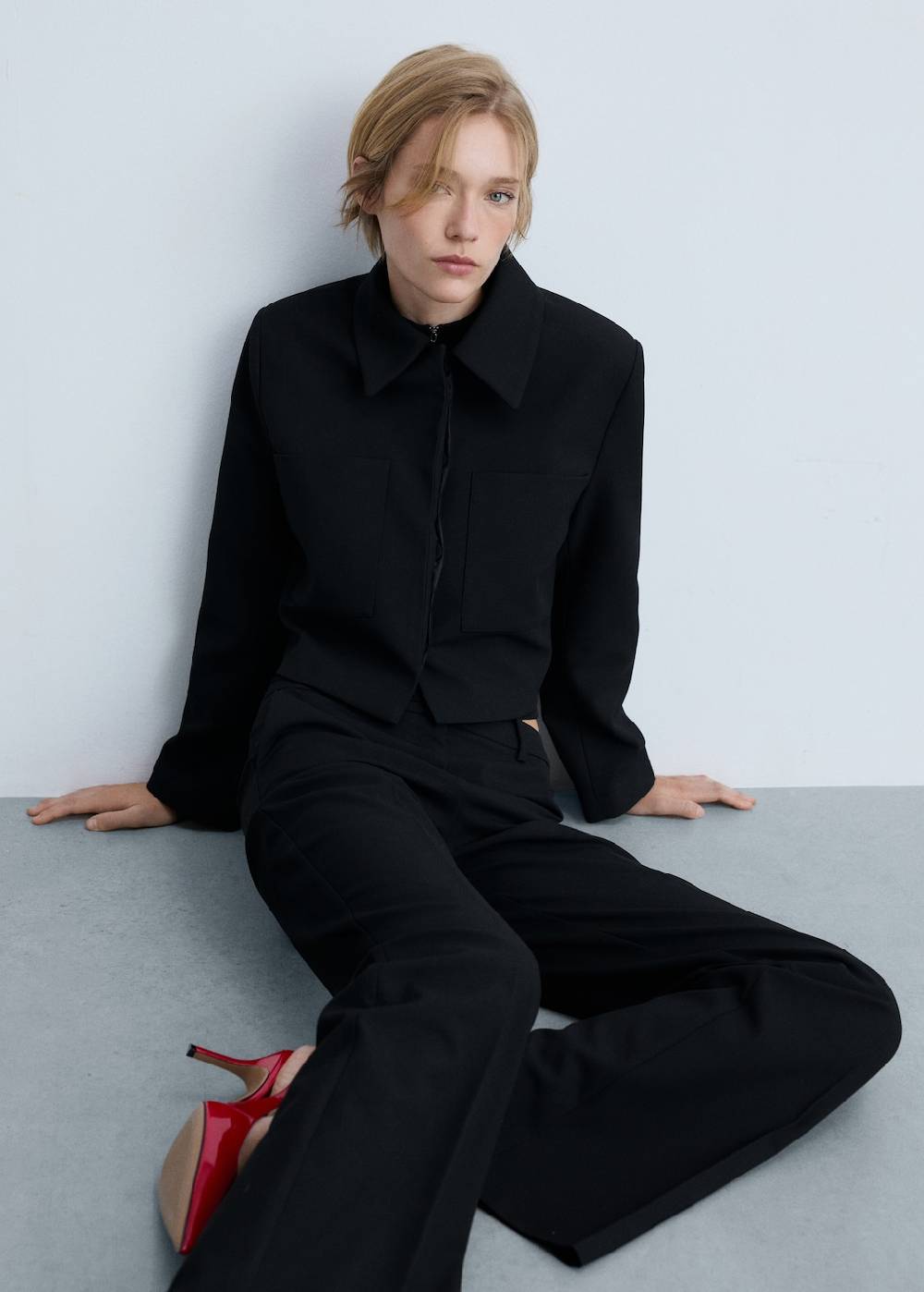 Mango Ausgestellte Hose mit hohem Bund Bis zu 65% Rabatt