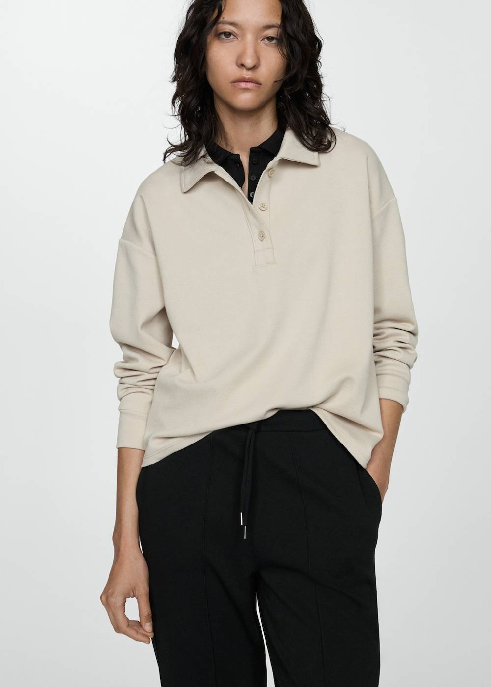 Mango Jogger Pants mit Nähten Kostenloser Versand international