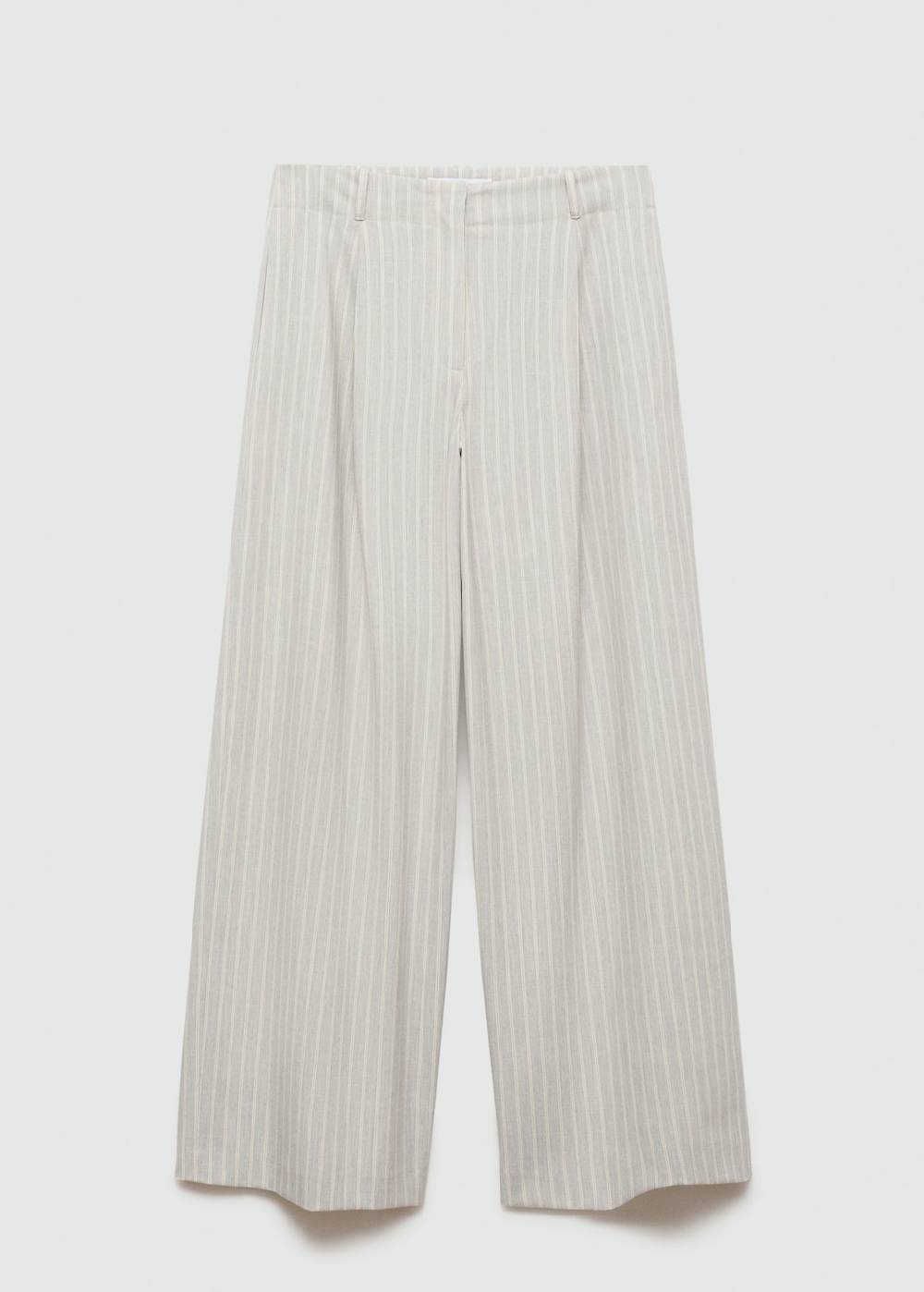 Mango Gestreifte Wideleg-Hose Speichern exportieren