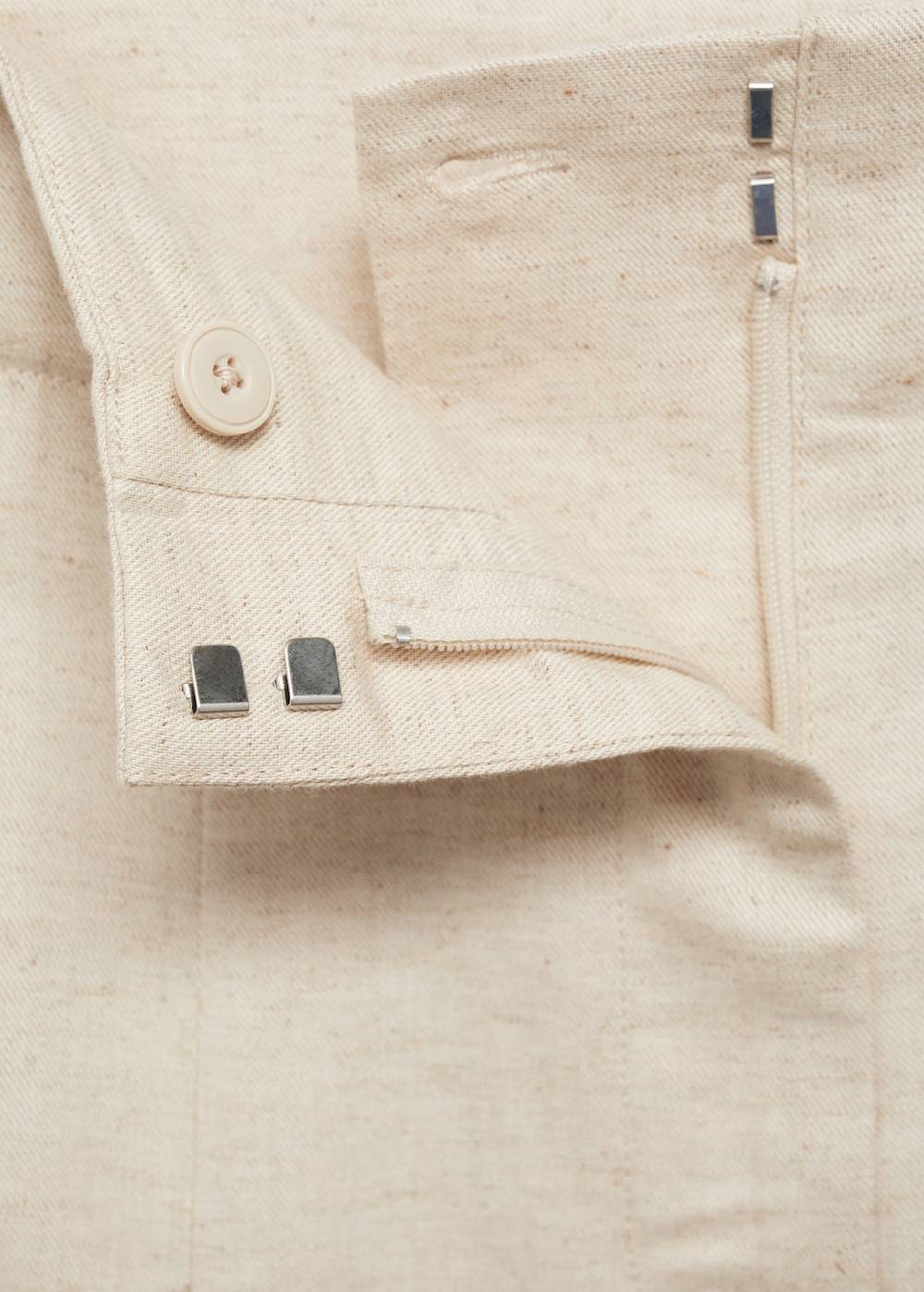 Mango Wideleg-Bundfaltenhose Im Verkauf