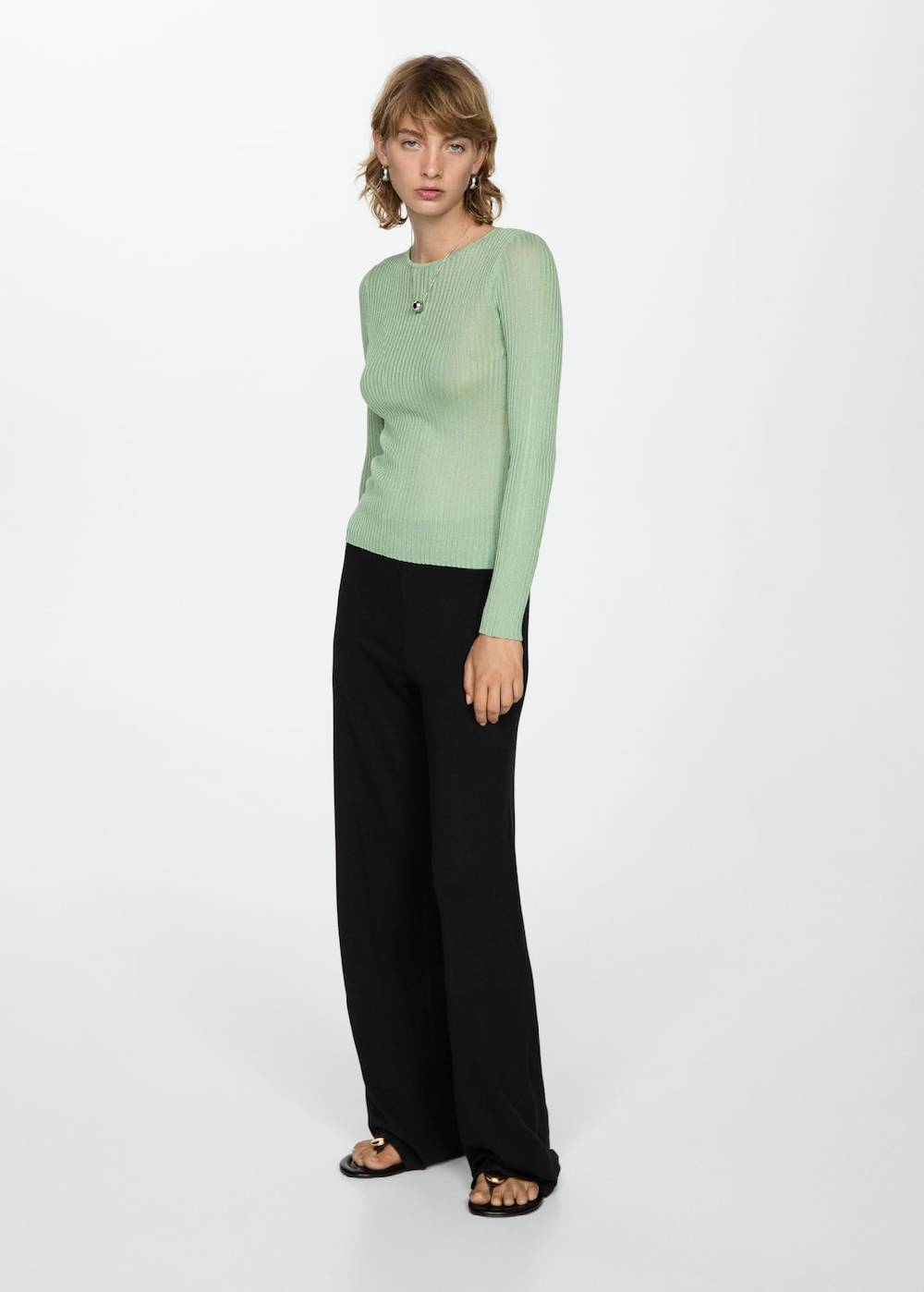 Mango Wideleg-Strickhose 50% Rabatt für begrenzte Zeit