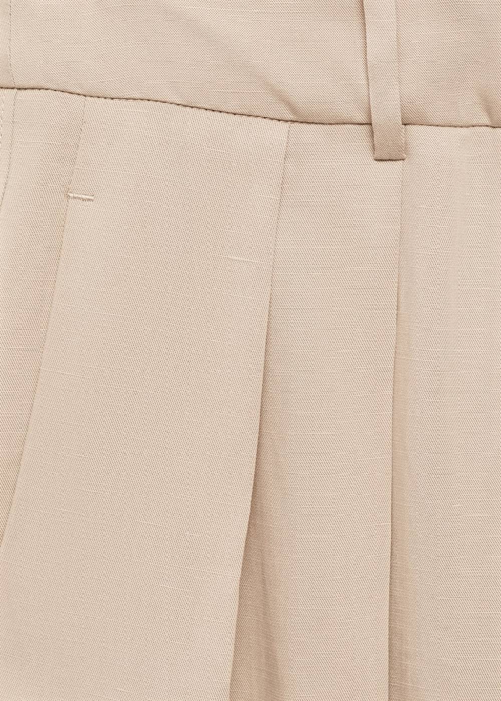 Mango Wideleg-Hose aus Lyocell Auslauf