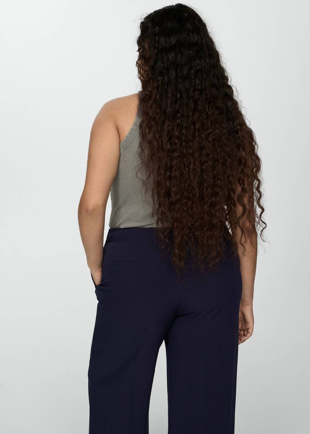 Mango Gerade Hose mit Knöpfen Angebote