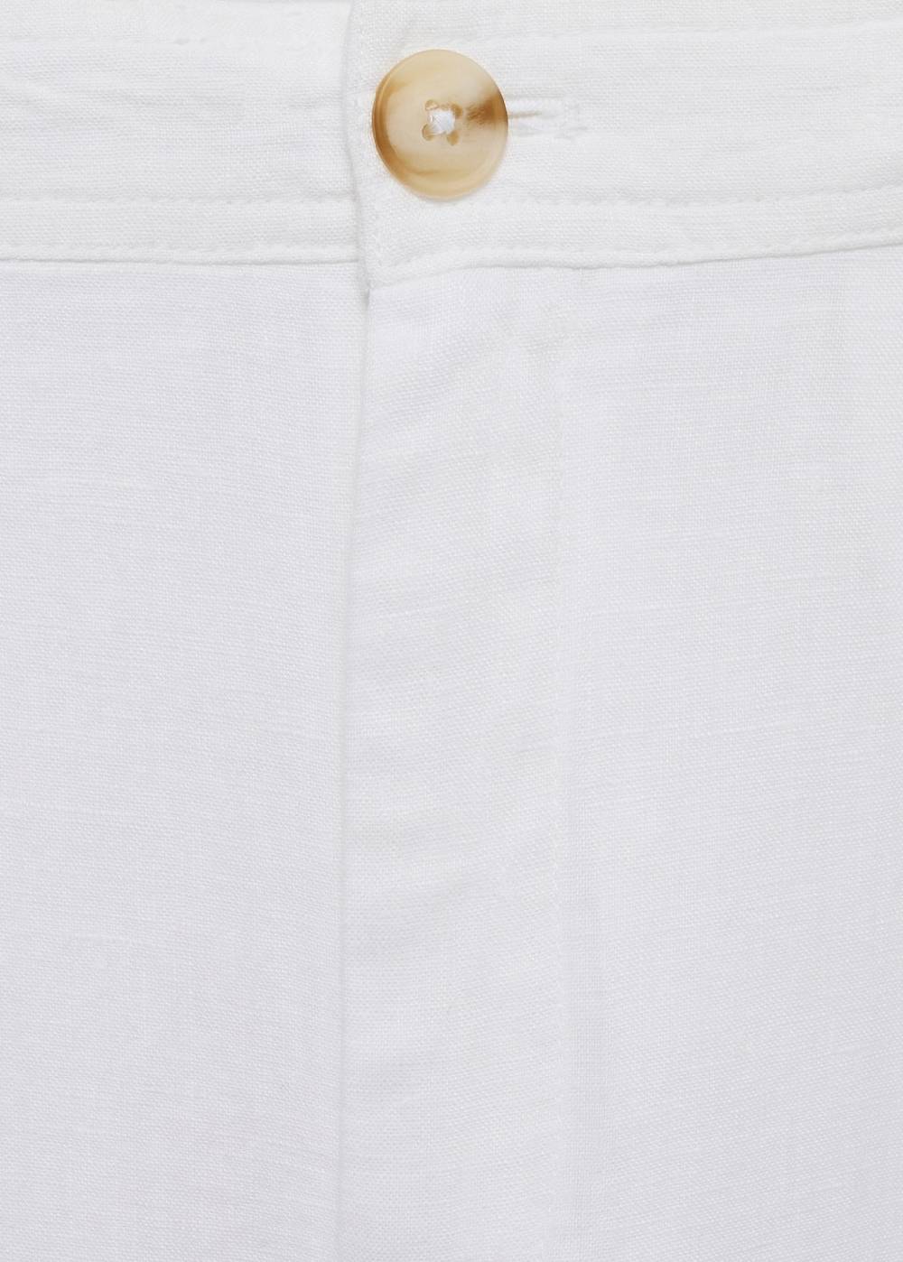 Mango Bundfaltenhose aus 100 % Leinen Schlussverkauf