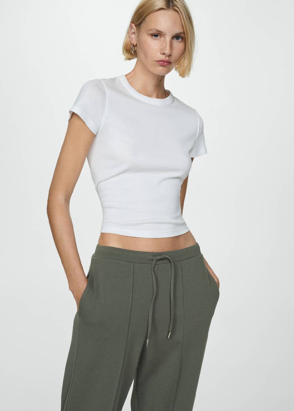 Mango Jogger Pants mit Nähten Kostenloser Versand