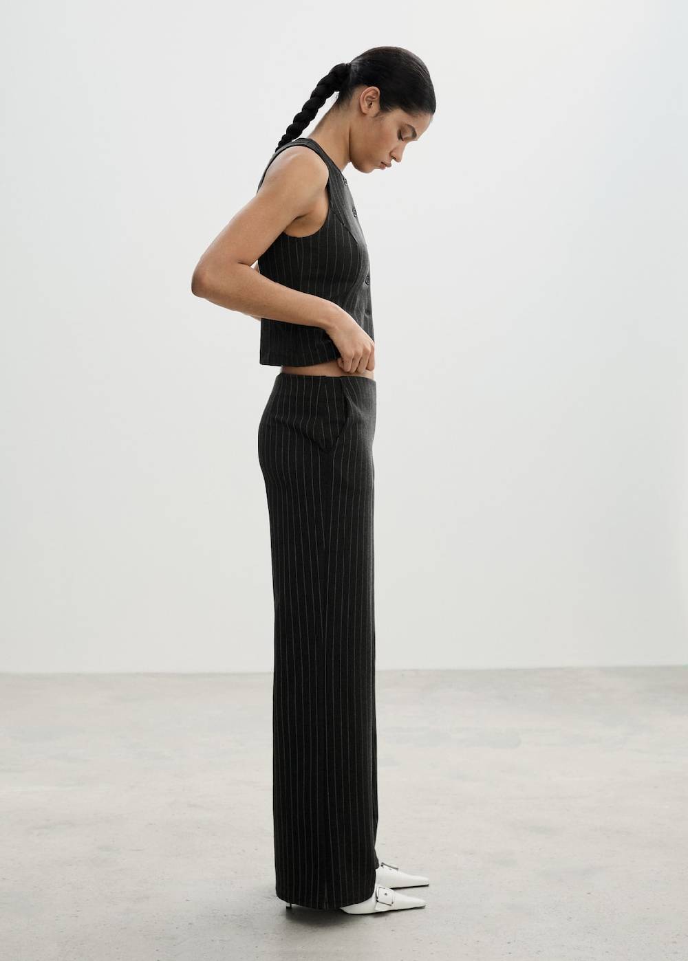 Mango Gerade Hose aus Romanit-Jersey Fabrik Onlineshop