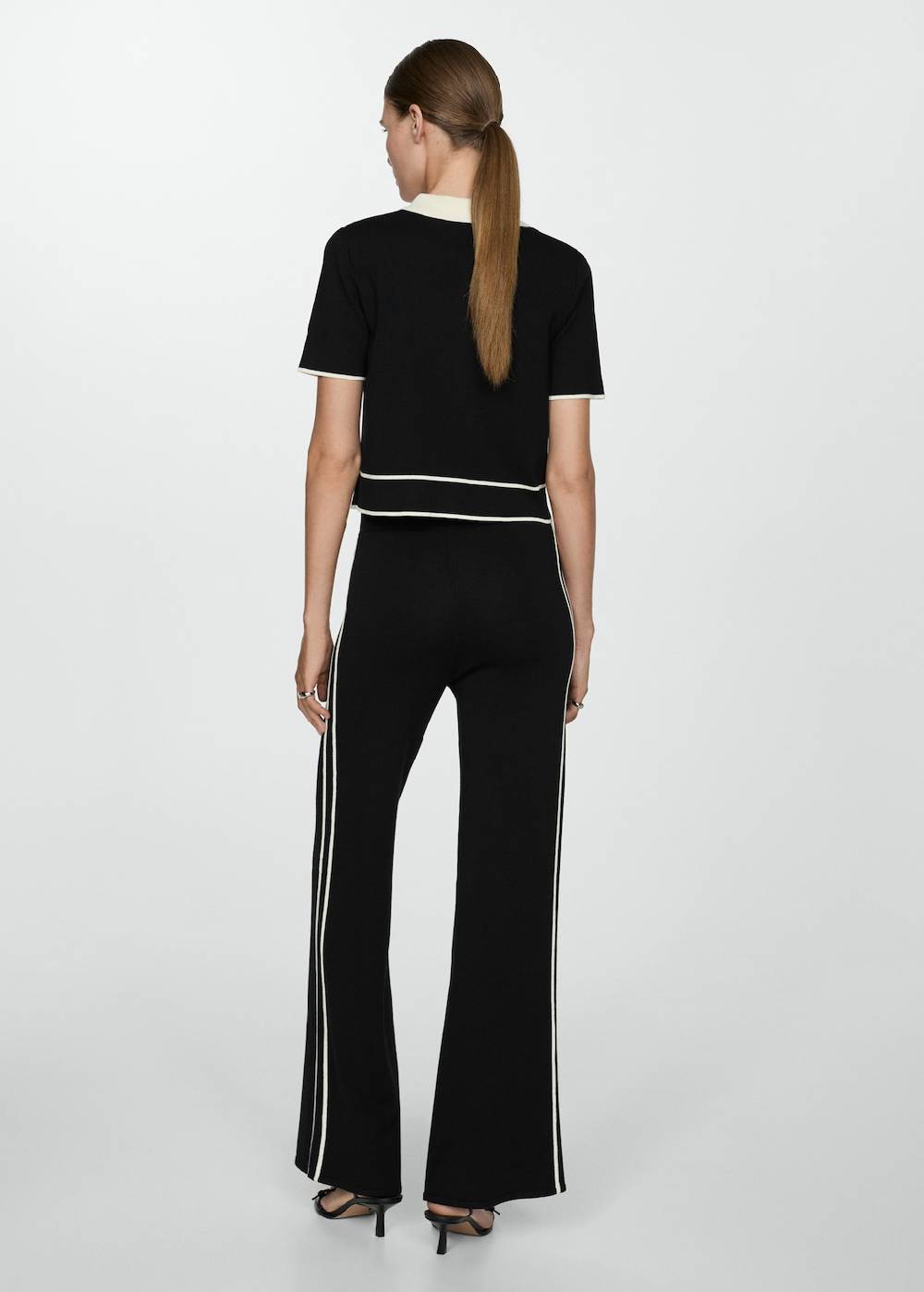 Mango Strickhose mit Kontraststreifen Fabrikpreis
