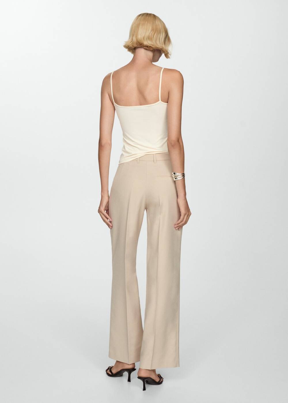 Mango Gerade Bundfaltenhose Sonderangebot