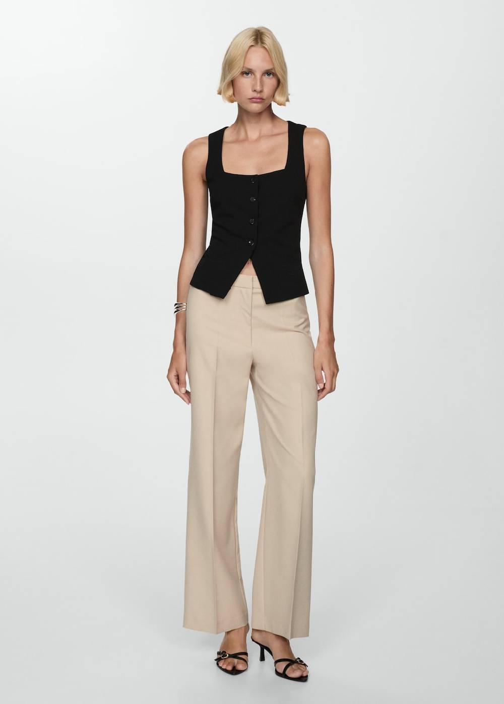 Mango Gerade Bundfaltenhose Sonderangebot