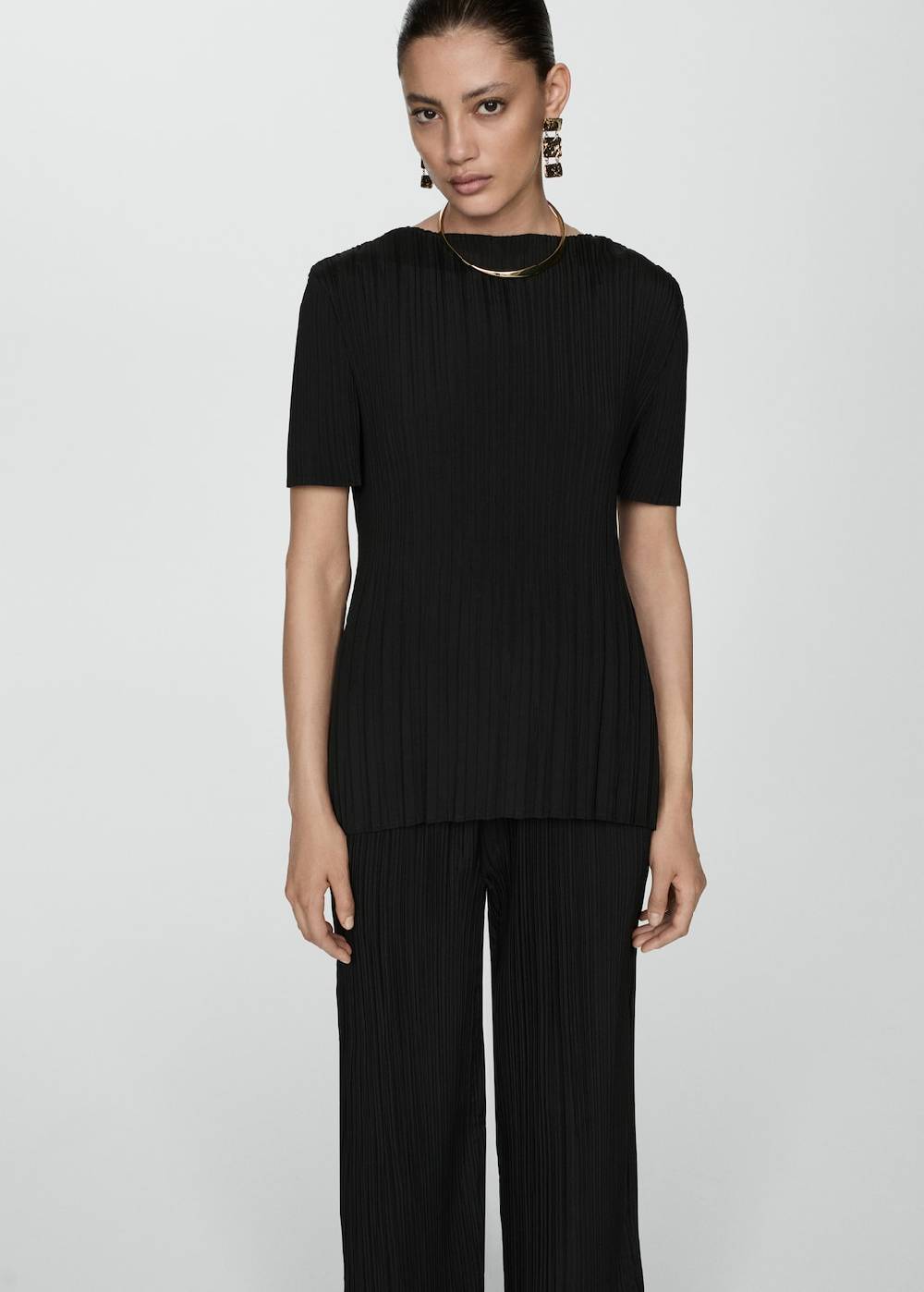 Mango Fließende Plissée-Hose Günstig kaufen