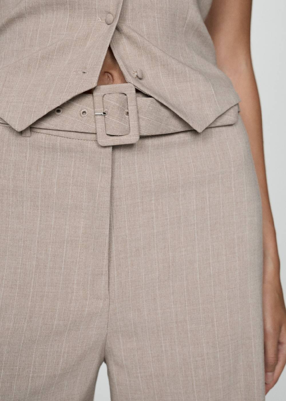 Mango Gerade Nadelstreifenhose Saisonschlussverkauf