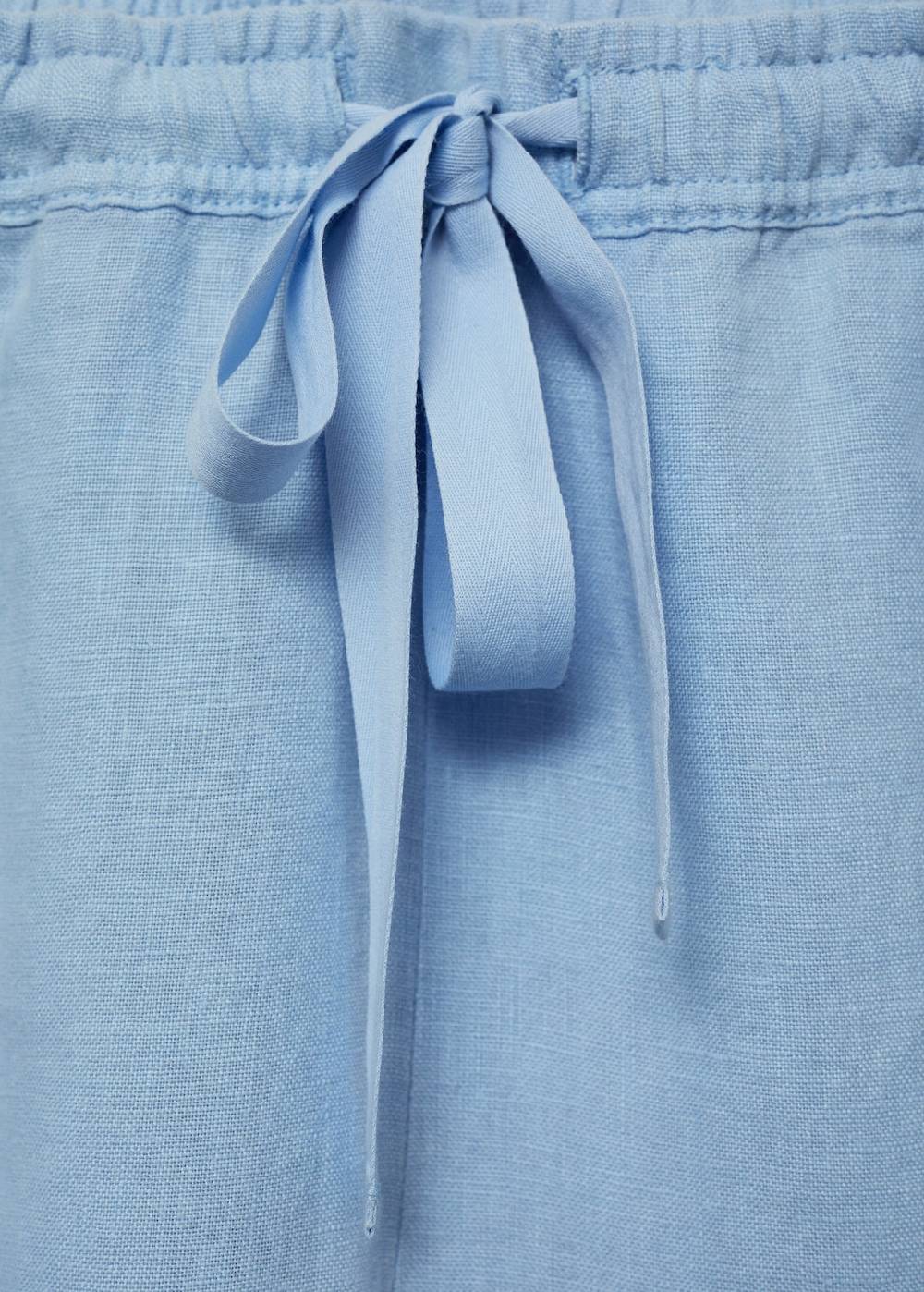 Mango Wideleg-Hose aus 100 % Leinen Cyber Monday
