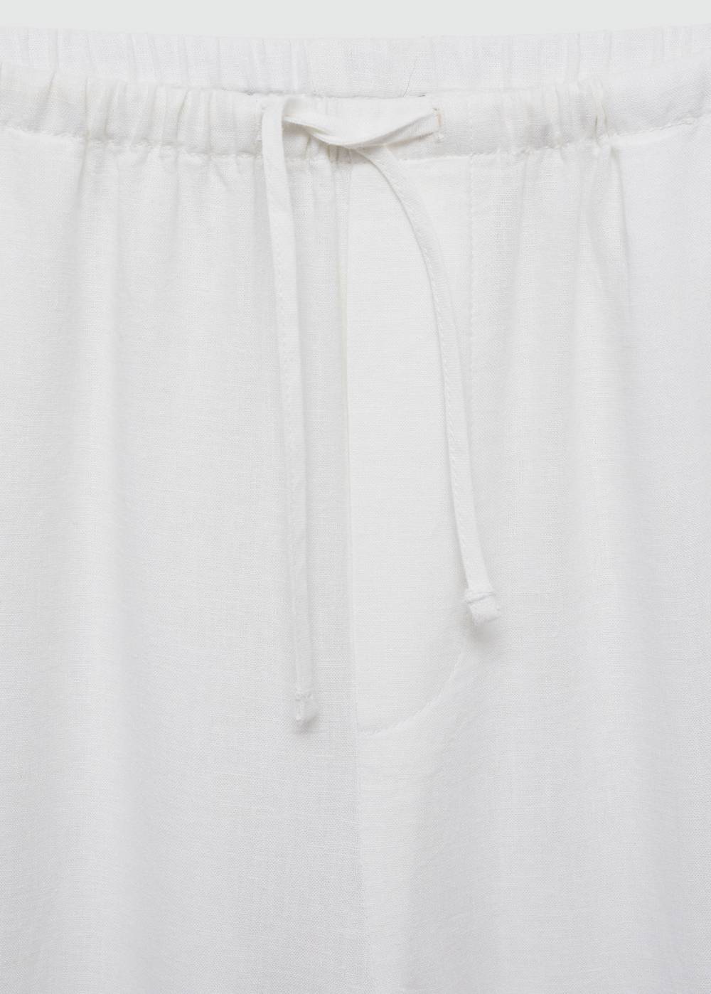 Mango Gerade Leinenhose Lagerräumung
