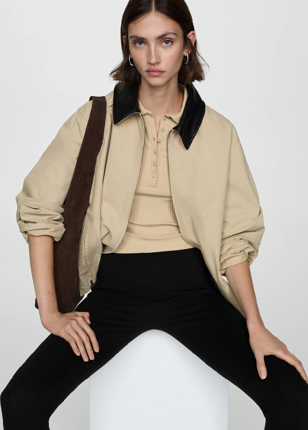 Mango Legging mit hohem Bund Heißer Verkauf