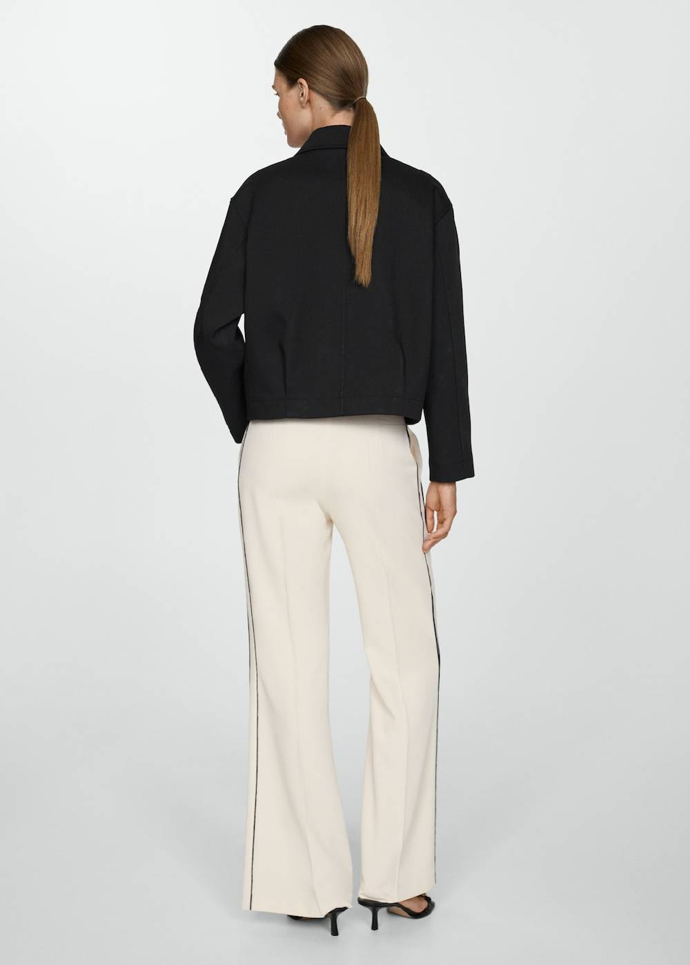 Mango Gestreifte Wideleg-Hose Neuheiten