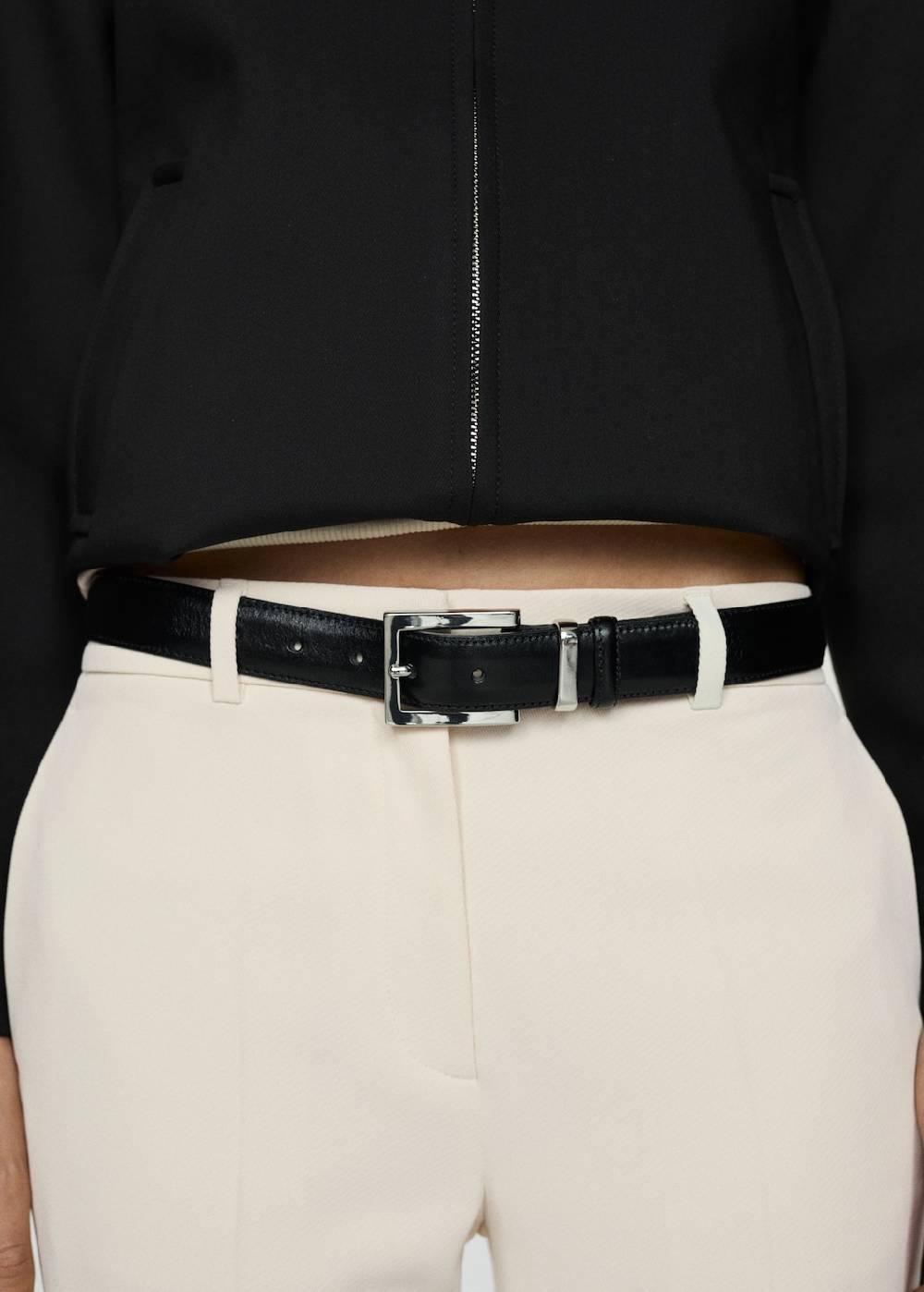 Mango Gestreifte Wideleg-Hose Neuheiten