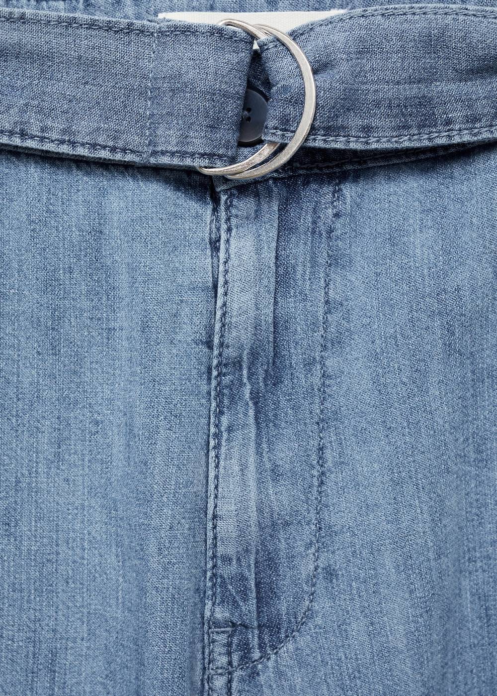 Mango Fließende Hose mit Gürtel Saisonale Angebote