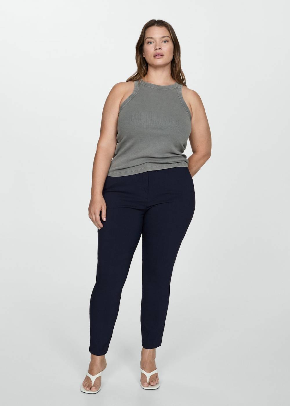 Mango 7/8-Röhrenhose Tiefpreis