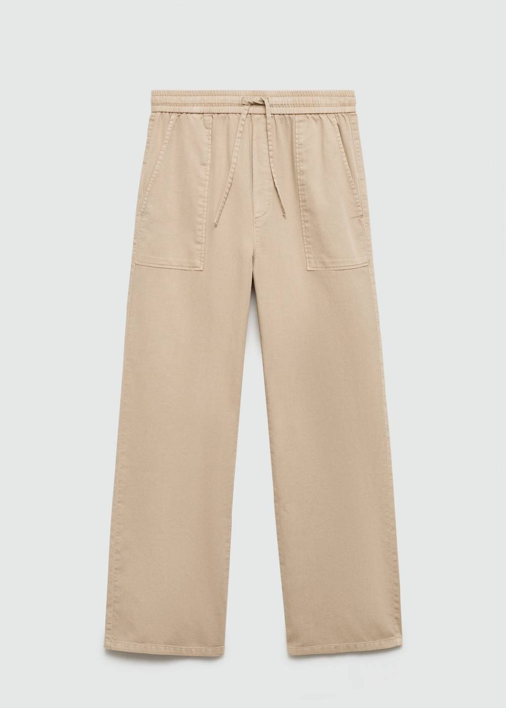 Mango Baumwollhose mit Gummibund Kostenlose Rückgabe