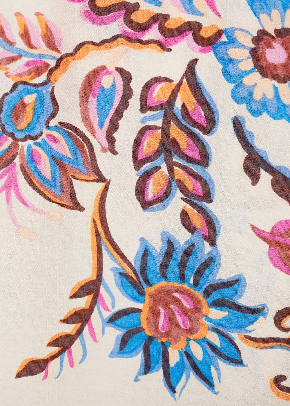 Mango Gerade Hose mit floralem Print Vierteljährliche Förderung