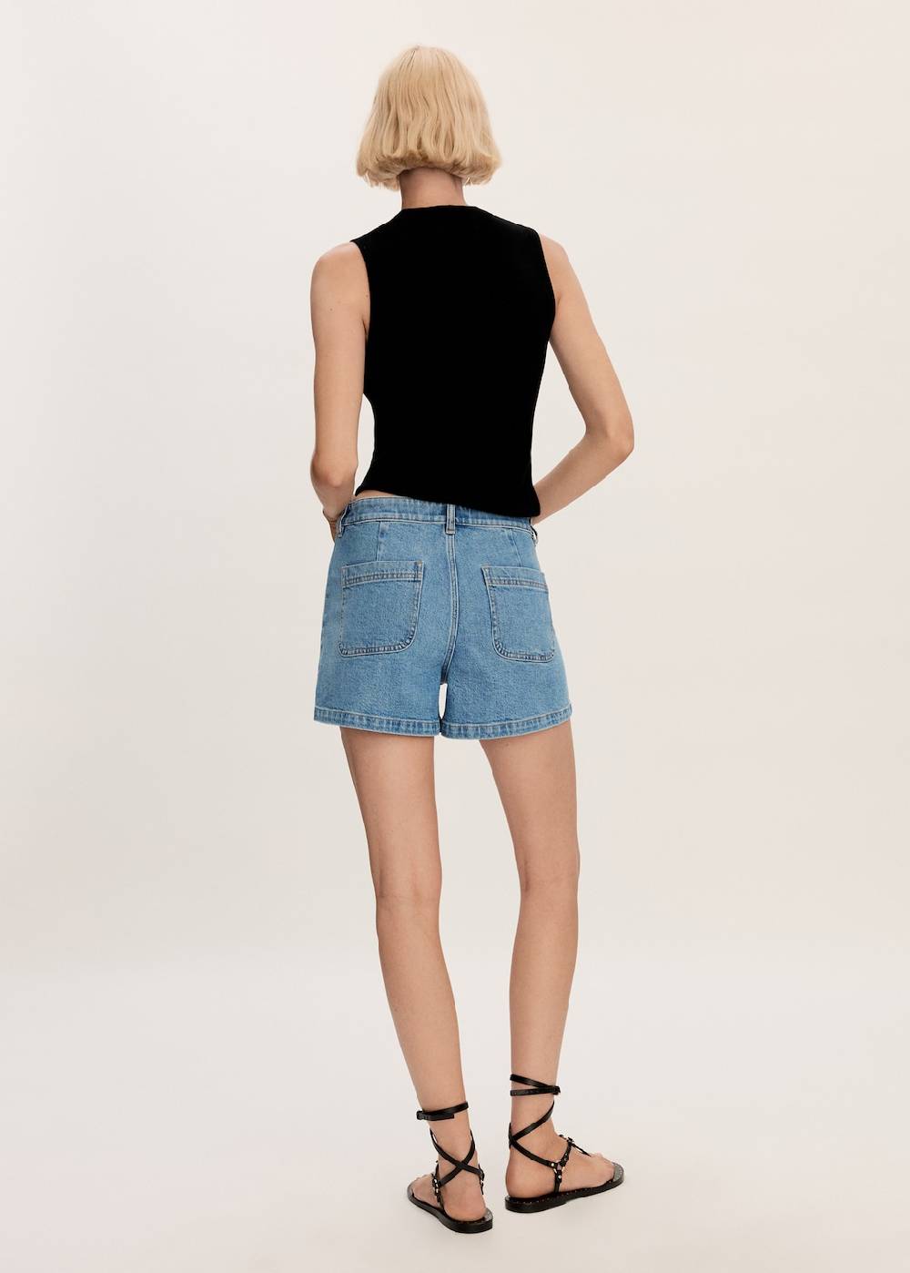 Mango Jeans-Shorts mit Taschen Discount Store für neue Produkte