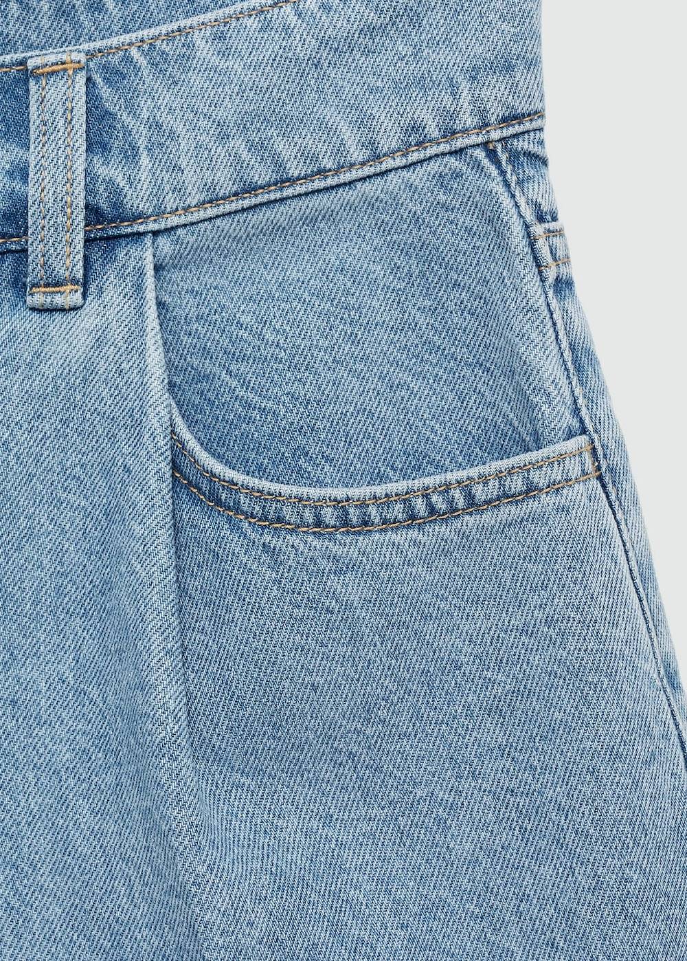 Mango Jeans-Shorts mit Bundfalten Nur noch ein Tag übrig