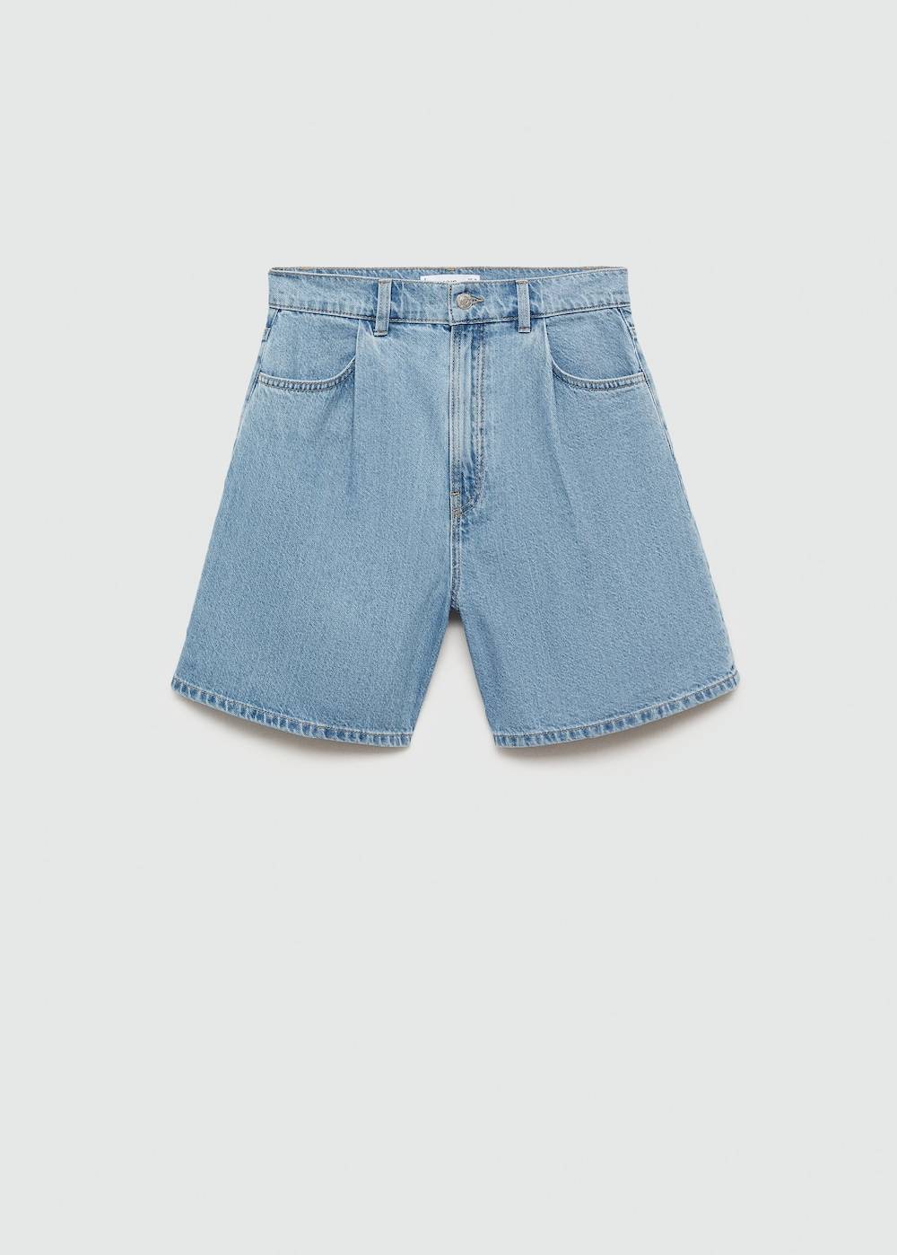 Mango Jeans-Shorts mit Bundfalten Nur noch ein Tag übrig