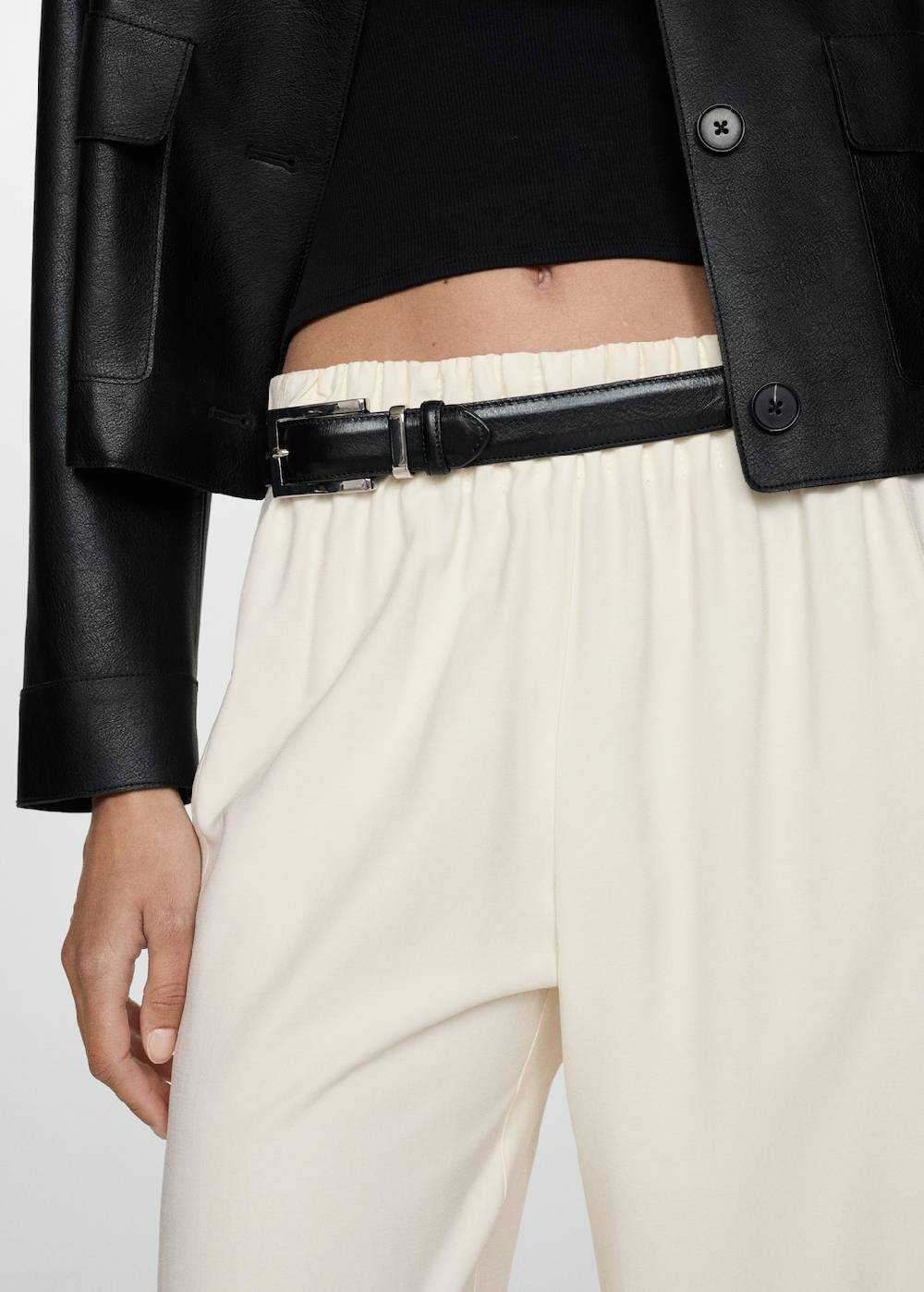 Mango Wideleg-Hose mit Stretchbund Clearance-Verkauf