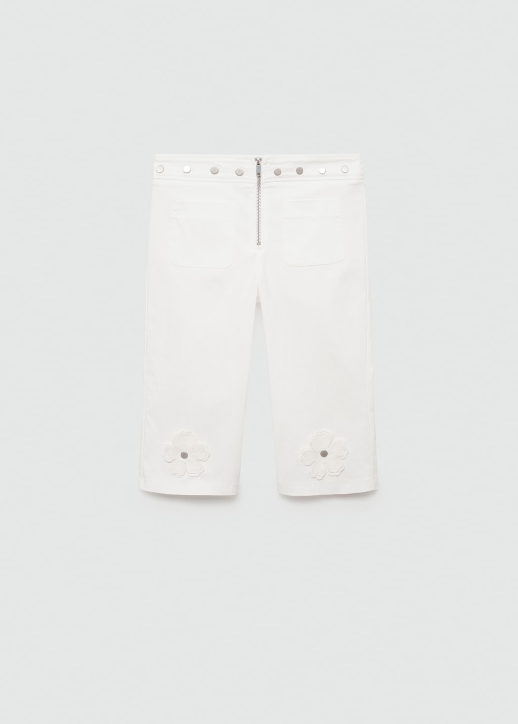Mango Caprihose mit Zierknöpfen Black Friday Preise