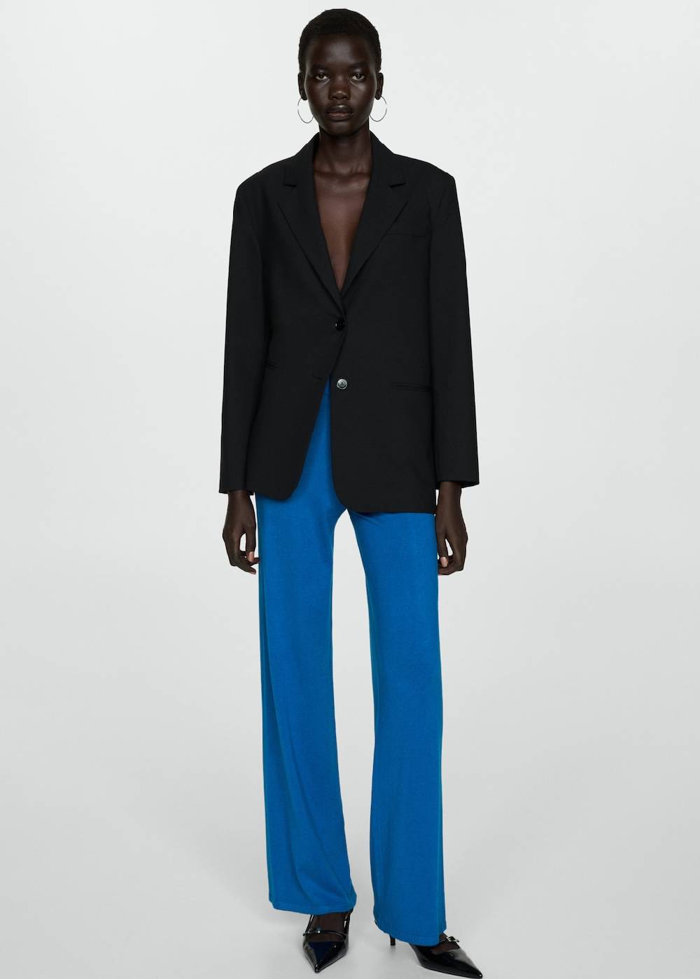 Mango Wideleg-Strickhose 2025