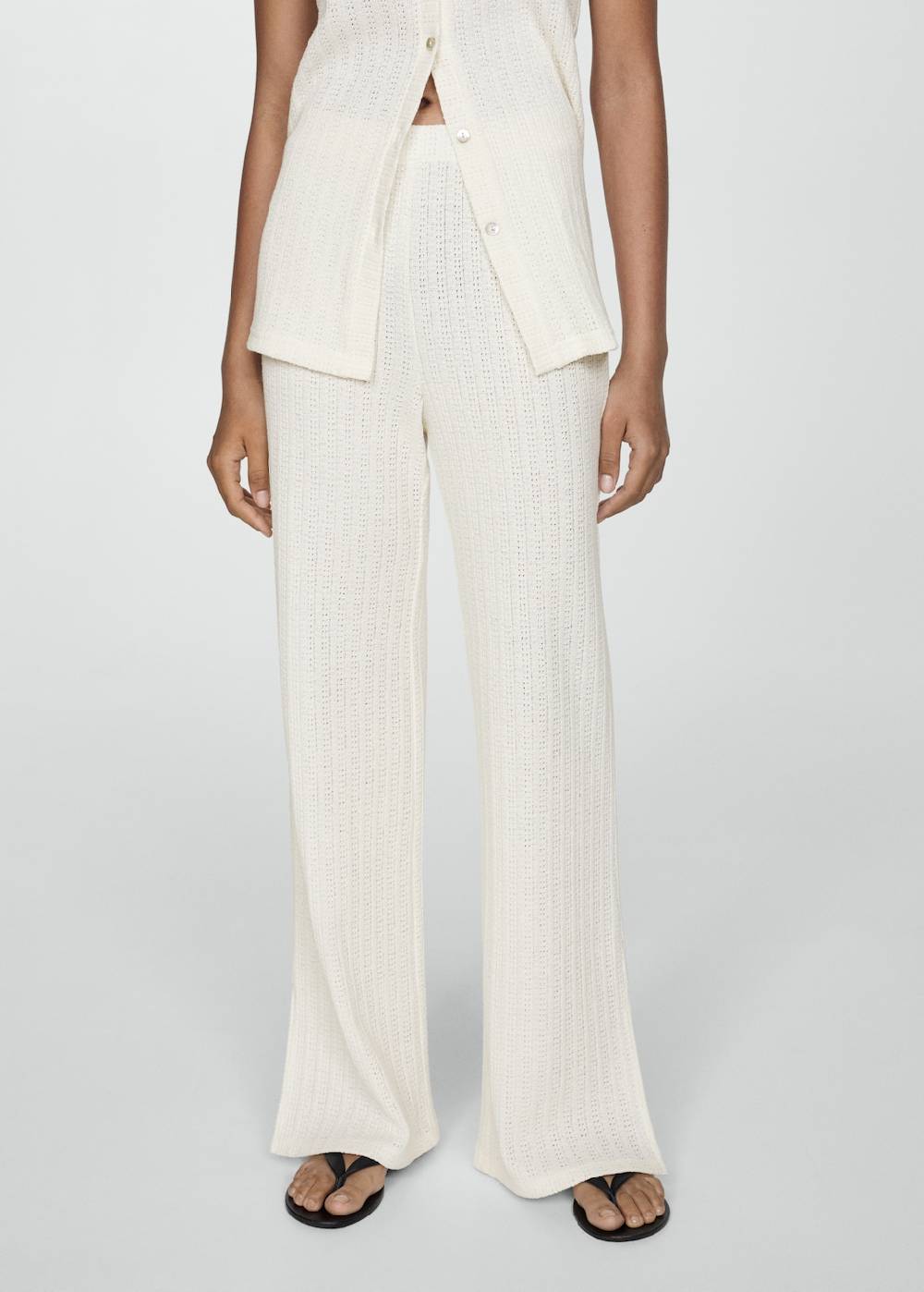 Mango Gerade Häkelhose Online Shopping