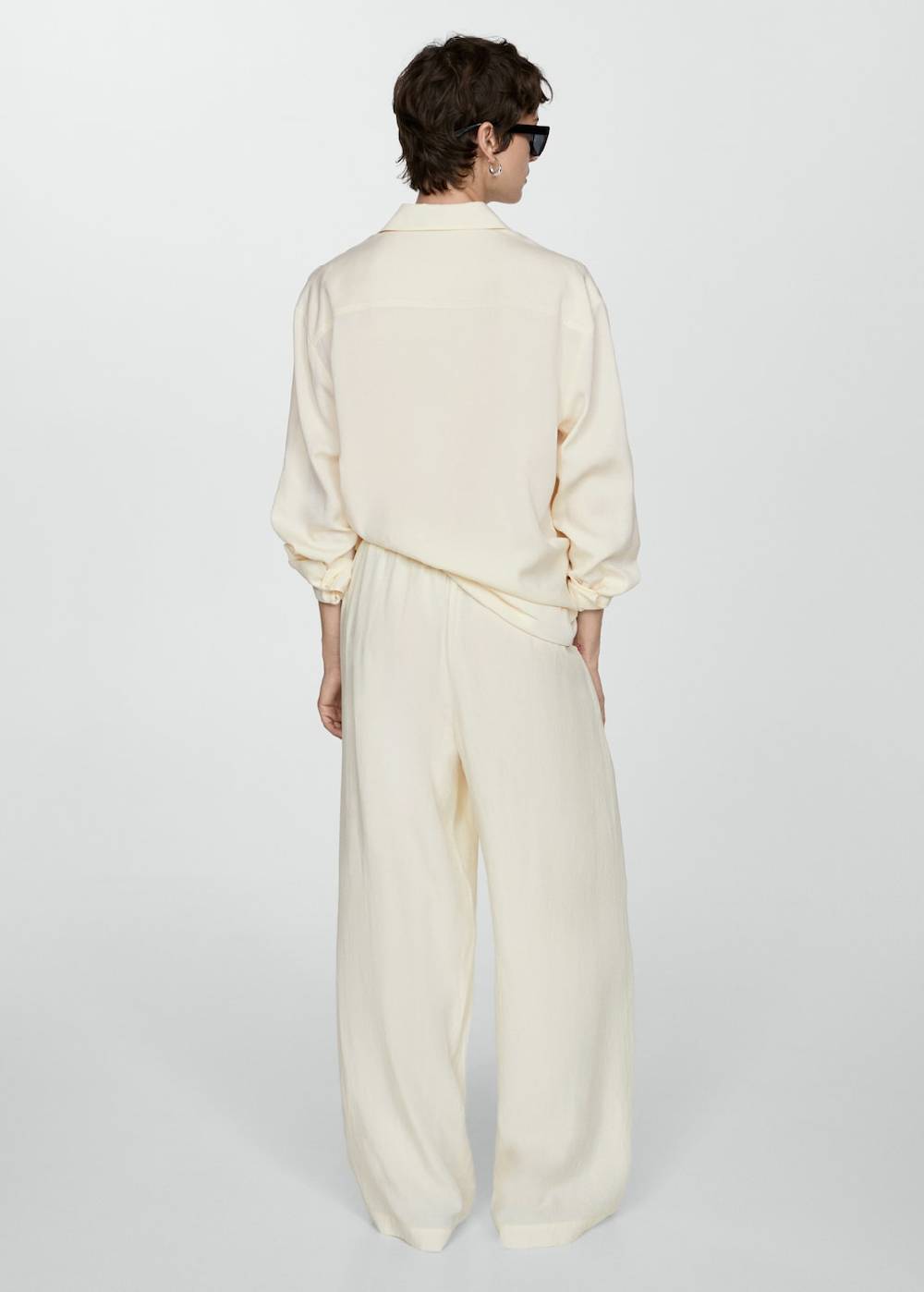 Mango Wideleg-Hose aus Lyocell Exklusivangebot